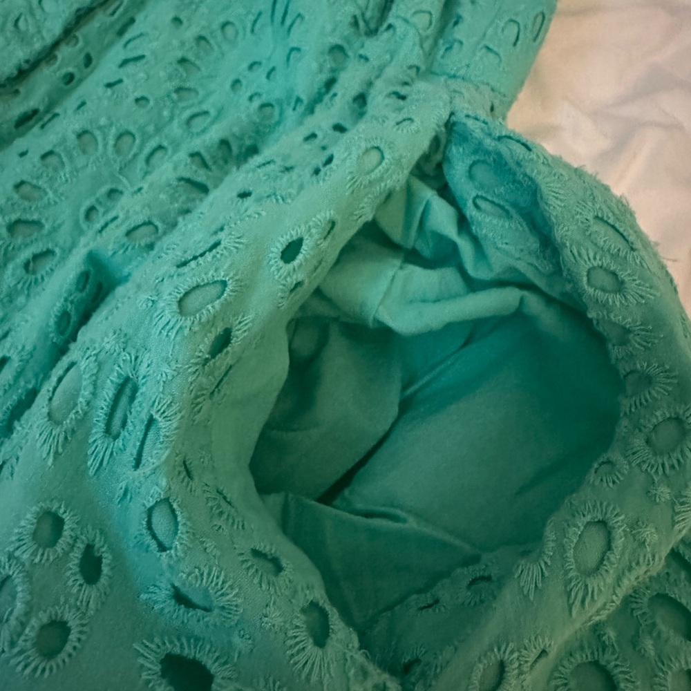 NWOT LILLY PULITZER CHRISELLA MIDI SHIRTDRESS SIZE 10 BEACH PARADISE EYELET - Picture 11 of 12